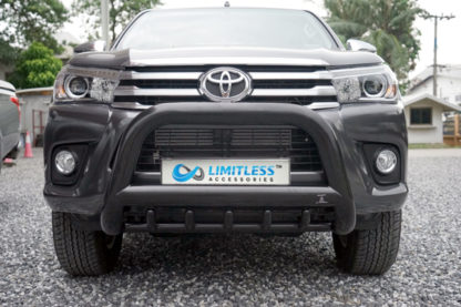 Toyota-Hilux-2015-EXCLUSIVE-mattsvart-frontbåge-extraljushållare-led-ljusbåge-extraljusbåge-extraljus-frontbågar-sverige-ab-svart-1