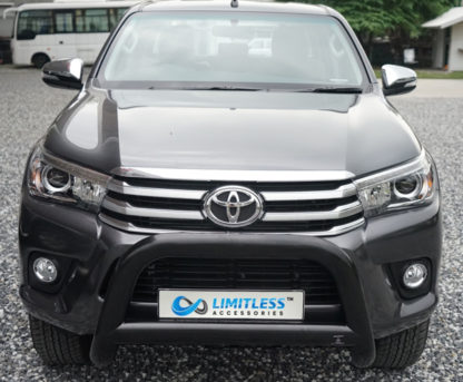 Toyota-Hilux-2015-STANDARD-matt-svart-frontbåge-extraljushållare-led-ljusbåge-extraljusbåge-extraljus-frontbågar-sverige-ab-svart-1